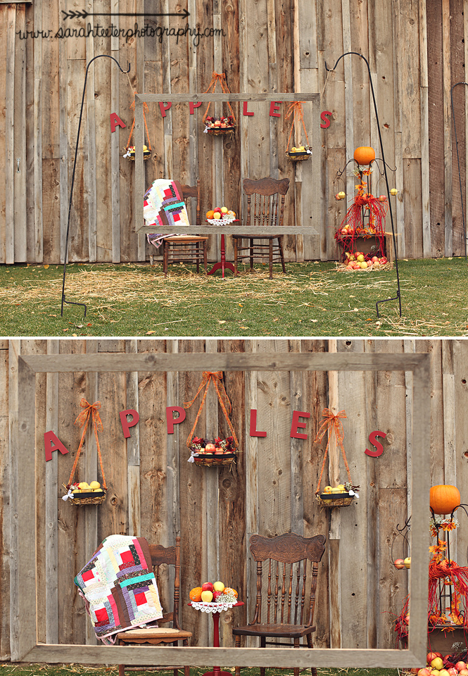fall themed photo booth props